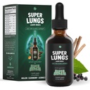 SuperBonsai Super Lungs Mullein Drops – Herbal Lung Suporte Tintura com Mullein Folha Extrair Elderberry Reishi Marshmallow Root – Suporta respiração clara e bem-estar – 2 onças