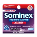 Comprimidos de Sono em Sono durante a noite, Fórmula de dosagem máxima, Dose única, Variada, 16 Contagem