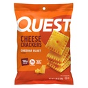 Quest Nutrition Cheese Crackers, Cheddar Blast, 10g de proteína, 5g de carboidratos líquidos, 1g de açúcar, Feito com queijo real, 12 embalagens (1.06 sacos oz)