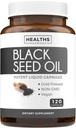 Óleo de semente preta - 120 Cápsulas Softgel Saúde da pele (Não-GMO & Vegan) Frio-Pressed Nigella Sativa Produzindo Puro Black Cumin Seed Oil com Vitamina E - 500mg Cada, 1000mg Por 2 Cápsulas Serving