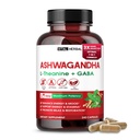 Complexo de Ashwagandha com L-Theanina, Açafrão, Rhodiola & St. John’s Wort – mistura de ervas para bem-estar diário – 240 Cápsulas