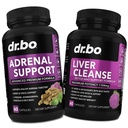 Suporte Adrenal Cortisol & Fígado Cleanse Detox Suplemento - Fadiga Adrenal Suplementos para Cortisol Saúde - Fígado Gallbladder Care Fórmula Cápsulas & Natural Milk Thistle Dandelion Suplementos