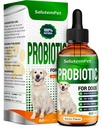 Probióticos para Cães Probióticos Líquidos para Cães e Cachorrinhos Prebiótico & Enzimas Digestivas Suporte Flora Gut e Cuidados Digestivos