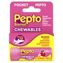 Pepto Bismol Pocket Tablets mastigáveis para Náusea, Azia, Indigestão, Estômago irritado, e Diarréia - 5 alívio rápido do sintoma, Cherry Flavor 24 qui