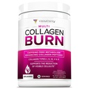 Pó de colágeno hidrolisado para perda de peso - queimar Ultimate Beauty Complex Multi Peptides Pó para Mulheres com Tipos I II III V e X para suporte de queima de gordura sem sabor 30 Servings