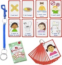 Necessidades especiais Meus cartões de comunicação para Ed especial, discurso atraso não verbal Crianças e adultos com Autismo 27 Flash Cards para ajuda visual ou cue Cards