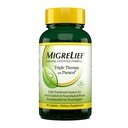 MigreLief Terapia Tripla Original com Puracol - Apoio Nutricional para Sofredores de Enxaquecas - 60 Caplets/1 Mês de Fornecimento