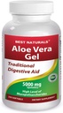 Melhores naturais Aloe Vera Gel 5000 mg 250 Softgels