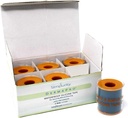 Simpurity DermaPro Fita de Silicone Impermeável - 2"x15' Pacote Individual de 6- Látex Fita Gratuita Médica para Seguridade de Vestido de Feridas - Fita de Cura de Feridas de Silicone para Sensitive Skin Waterproof