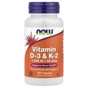 Vitamina D-3 & K-2 120 VegiCaps (Pacote de 2)
