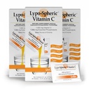 LivOn Laboratories Lypo-Vitamina C esférica – 3 caixas (90 pacotes) – 1.000 mg de vitamina C e 1.000 mg Fosfolipídios Essenciais por embalagem – Liposoma Encapsulado para Absorção Melhorada – 100% Não-GMO
