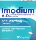 Imodium AD Diarrhea Relief Caplets com cloreto de loperamida, 12 Contagem
