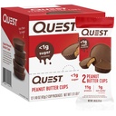 Quest Nutrition Copos de manteiga de amendoim, 11g de proteína, 1g de açúcar, Baixo carboidrato, Sem glúten, Keto Friendly, 12 Contagem