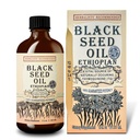 Óleo de semente preta 8 onças - Cold Pressed Ethiopian Black Cumin Nigella Sativa, 3X Thymoquinone, 100% puro e orgânico líquido em garrafa de vidro - Suporta Imune, cabelo e saúde da pele