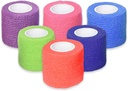 Ever Ready First Aid Self Adherent Coesive Bandages 2" x 5 Yards - 12 Count, Rainbow Colors
