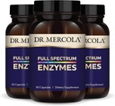 Dr. Mercola Enzimas de Espectro Completo - 22 Enzimas Diferentes - Suporta Saúde Digestiva e Imunitária - Ajuda Digest Carboidratos, Gorduras e Proteínas - Não-GMO, Sem Glúten e Sem Soja - 90 Cápsulas (3 Pacote)