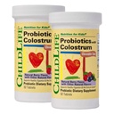 CRIANÇAS ESSENCIAIS CriançaBiótica com Colostrum- Probióticos para Crianças, Probióticos para Saúde Digestiva, Mastigáveis, Probiótico de Crianças, Colostrum para Crianças - Berry Natural, 92 Comprimidos (Pacote de 2)
