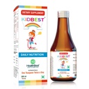SaúdeBest Kidbest Apetite Booster para crianças 3-13 Yrs com L-Lysine & B Vitaminas Syrup, Ajuda ganho de peso saudável, sabor abacaxi, aumenta a fome, apetite estimulante, 200ml