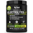 Zeal Naturals Electrolyte Powder Recovery Drink (90 Servings □ Limão) w 0 Açúcar +BCAAs +B-Vitamins Eletrolyte Supplement w Potassium Zinc & Magnésio para Hidratação - Keto Electrolytes