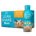 GNC Lean Shake Burn com cafeína, Clinicamente comprovada gestão de peso, Pronto para beber substituição de refeições, 25g de proteína com zero adicionado açúcar, baunilha Latte, pacote de 12