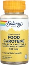Cápsulas de caroteno Solaray Food, 10000UI, 100 Contagem