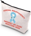 ORTMO Adrenal Support Medical Alert Bag - Medicamentos de salvamento de vida de emergência dentro do saco de primeiros socorros