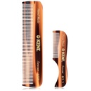Kent Beard e Bigode Conjunto de Grooming - Handmade Pocket Combs para viagem masculina e uso doméstico, Mini Combs para grooming