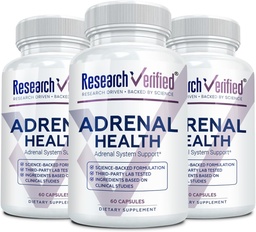 Pesquisa Suporte Adrenal Verificado - 180 Cápsulas - Suporte Função de Gland Adrenal, Impulsionar Energia, Equilíbrio Cortisol - Cogumelos, B Vitaminas, Bioflavonóides, BioPerine