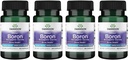 Swanson Boron de Albion - Boroganic Glycine Supplement Suportando a Saúde Conjunta e Saúde Óssea - Fórmula de Alta Absorção pode apoiar o equilíbrio global - (60 cápsulas, 6mg cada) (4 embalagem)