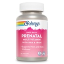 SOLARAY Uma vez diária pré-natal multivitamínico com DHA & ferro, vitaminas pré-natais e minerais para as mães expectantes, fácil mistura de ervas da manhã e toda a base de alimentos, laboratório verificado, 90 Servings, 90 VegCaps