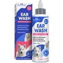 Gato & cão limpador de ouvido gotas e solução de lavagem - tratamento de infecção otótica levedo e alívio do ouvido comichão para animal de estimação - removedor de cera e remedy flush para quaisquer animais de estimação