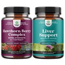 Naturezas Craft pacote de extra força Hawthorn Berry Cápsulas - Suplemento de saúde do coração e fígado Cleanse Detox e fórmula de reparo - Suplemento de suporte de ervas
