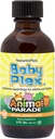 Natural NaturesPlus Animal Parade Baby Plex, Natural Orange Flavor - 2 fl oz, Pack of 2 - Multivitamin líquido para lactentes e crianças - Açúcar livre, sem glúten - 120 Total Servings