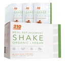 24 CT Organic Shake Box - Vegan Protein Powder and Meal Replacement Shake - By 310 Nutrition - Gluten, Dairy and Soy Free - 0g de açúcar Keto e Paleo Friendly (Carmel salgado)