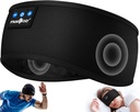 Auscultadores de sono MUSICOZY Bluetooth 5.4 Headband, esportes sem fio fones de ouvido Suar resistant fones de ouvido sono com Ultra-Thin HD Stereo Speaker para treino correr Cool Gadgets Presentes exclusivos