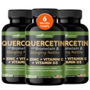 Gade Nutrition Quercetin com Vitamina C, Zinc & Stinging Nettle - Nettle Quercetin - Quercetin 500mg - Quercetin com Bromelain - Zinc Quercetin + Vitamina D3-360 Veggie Caps - 6 meses de fornecimento