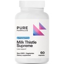 PureFormulas Milk Thistle Supreme 250 mg – Saúde do Fígado e Apoio Antioxidante – Cápsulas Vegetarianas Não-GMO – 60 Contagem