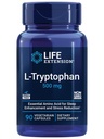 Extensão de vida L-Tryptophan, 500 mg, Incentiva níveis de serotonina saudável e promove sono saudável, humor, resposta ao estresse e saciedade, sem glúten, não-GMO, vegetariano, 90 cápsulas