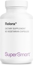 SuperSmart Relora 750mg por dia - Magnolia Officinalis & Phellodendron Amurense Extract Supplement □ Não-GMO & Gluten Free - 90 Cápsulas Vegetarianas