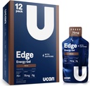 UCAN Edge Energy Gel Shots, Mocha + Cafeína (12, 2 Pacotes Onça) para correr, Treino, Exercícios, Fitness, Ciclismo, Crossfit, Livre de açúcar, Vegan, & Keto Friendly Energia