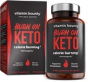 Queimadura de Bounty Vitamina no queimador de gordura termogênico Keto para homens e mulheres - Suplemento de perda de peso com cetonas de framboesa - Metabolismo Booster, Pílulas de energia, Supressor de apetite - 60 Cápsulas