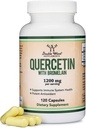 Quercetin with Bromelain - 120 Count (1.200mg Servings) Cápsulas de Saúde Imune - Suporta Funções Imune Saudáveis em Homens e Mulheres (Vegan Safe, Third Party Tested, Gluten Free) by Double Wood