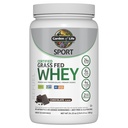 Garden of Life Sport Whey Protein Powder Chocolate, Premium Grass Fed Whey Protein Isolate Plus Probióticos para a saúde do sistema imunológico, 24g Protein, Non GMO, Gluten Free, Cold Processed - 20 Servings