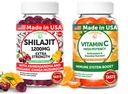 Lunakai EUA fez Shilajit & Vitamina C pacote de pastilhas de alta potência – Energia e suporte imunológico – Não-GMO & Delicious