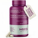 TUDCA Fígado Plus+, Suplemento de suporte de fígado para limpar fígado com extrato de semente de cardo de leite, vitamina B12, folato, Tudca Bile Sal Suplemento (Tauroursodeoxicólica ácido), 60 cápsulas, 1 mês de fornecimento