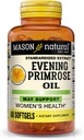 Mason Natural, Evening Primrose Óleo Mulher Saúde Softgels - 60 Ea