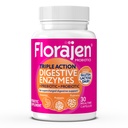 Enzimas Digestivas Florajen com Probióticos e Prebióticos - Fórmula de ação tripla para a saúde do intestino, Bloating, e alívio de gás - Suporta digestão de glúten e leite - Limpo, Não-GMO - 30-Conta