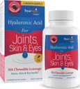 Hyalogic Hyaluronic Acid Chewable Lozenge - Comprimidos mastigáveis para cuidados com a pele e olhos – Vegan, Açúcar livre e Berry favoritos suplementos de ácido hialurônico (60 contagem)