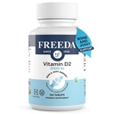 FREEDA Vitamina D2 2000 UI – Vegan Vitamina D para a força óssea e apoio imunológico – Vegan Ergocalciferol D2 Suplemento – 100 comprimidos minúsculos