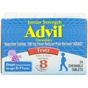 Reliever da dor da força júnior Advil - 24 comprimidos mastigáveis